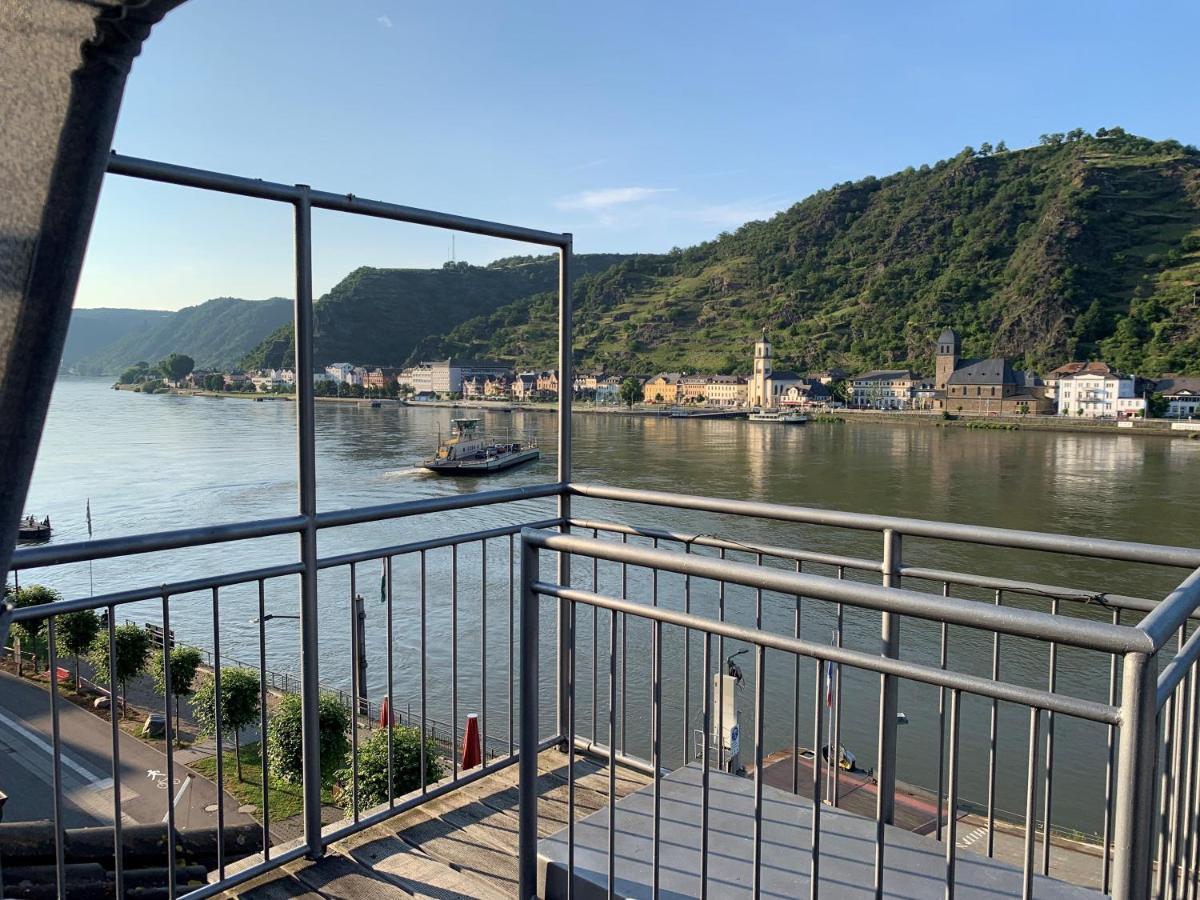 Ferienwohnung "Drei Burgen Blick" Sankt Goar Bagian luar foto